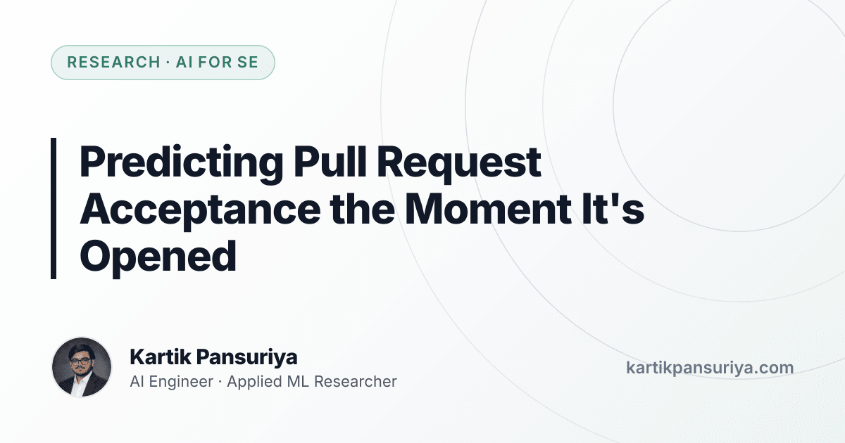 Predicting Pull Request Acceptance the Moment It's Opened